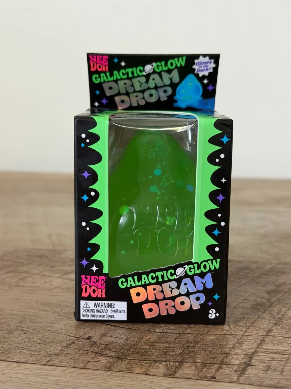 RARE! Limited Edition GLOW In Dark NeeDoh Galactic Glow Dream Drop Fidget Squish